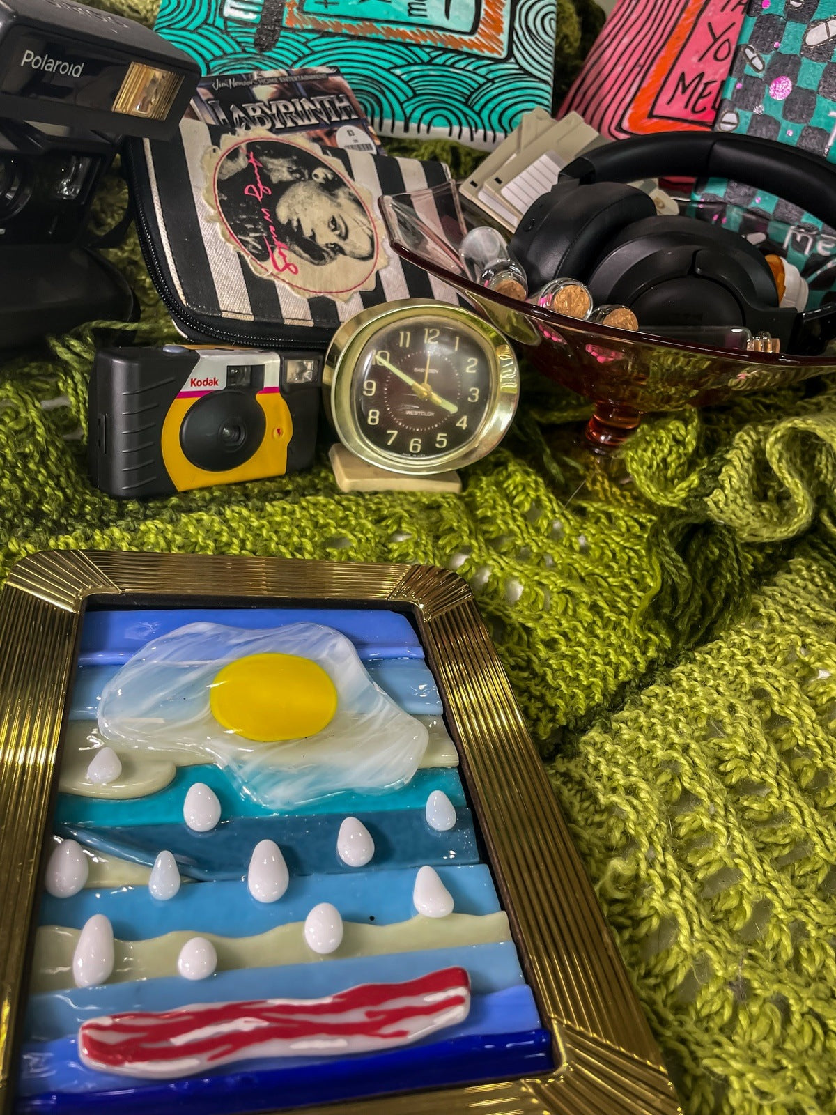 Breakfast Seascape (Framed Glass Art)