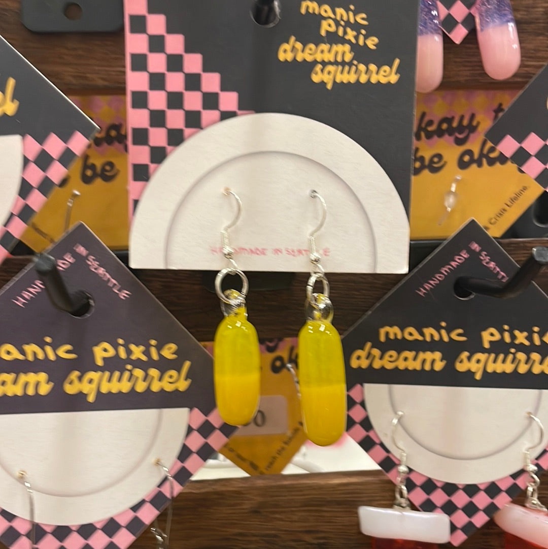 Two-Tone Pill Earrings