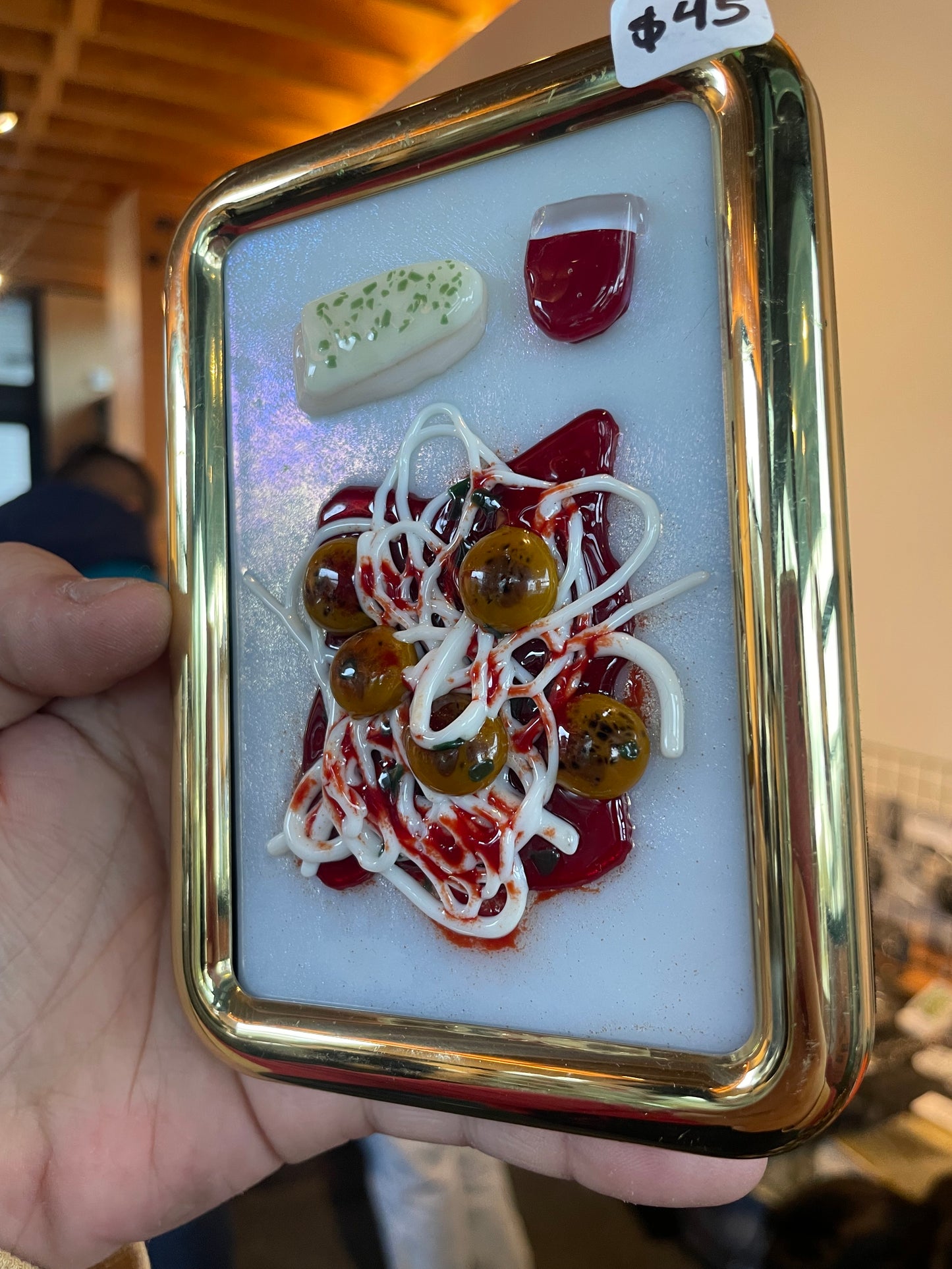 “We Made Italiano” Framed Glass Collage