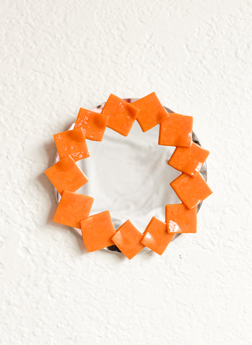 6” Cheese Slice Mirror