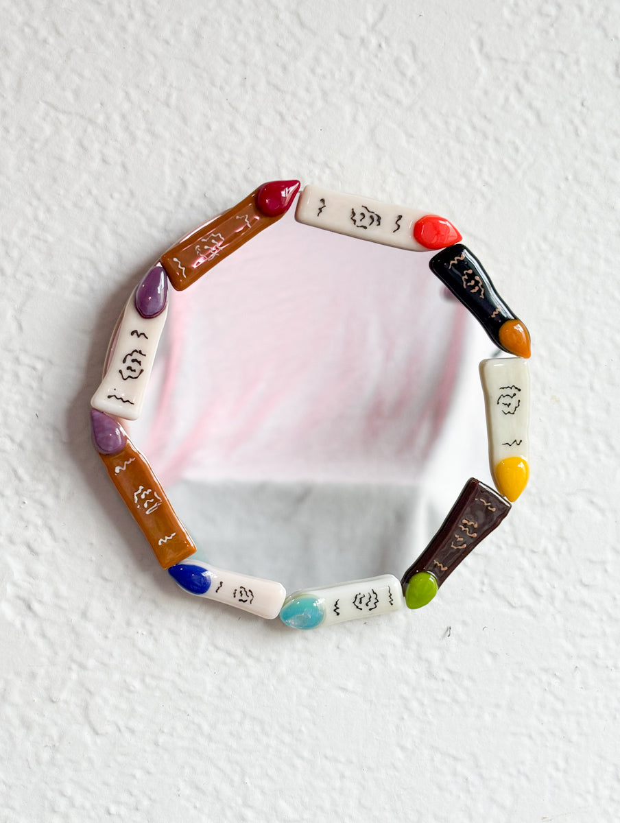 6” Rainbow Finger Mirror