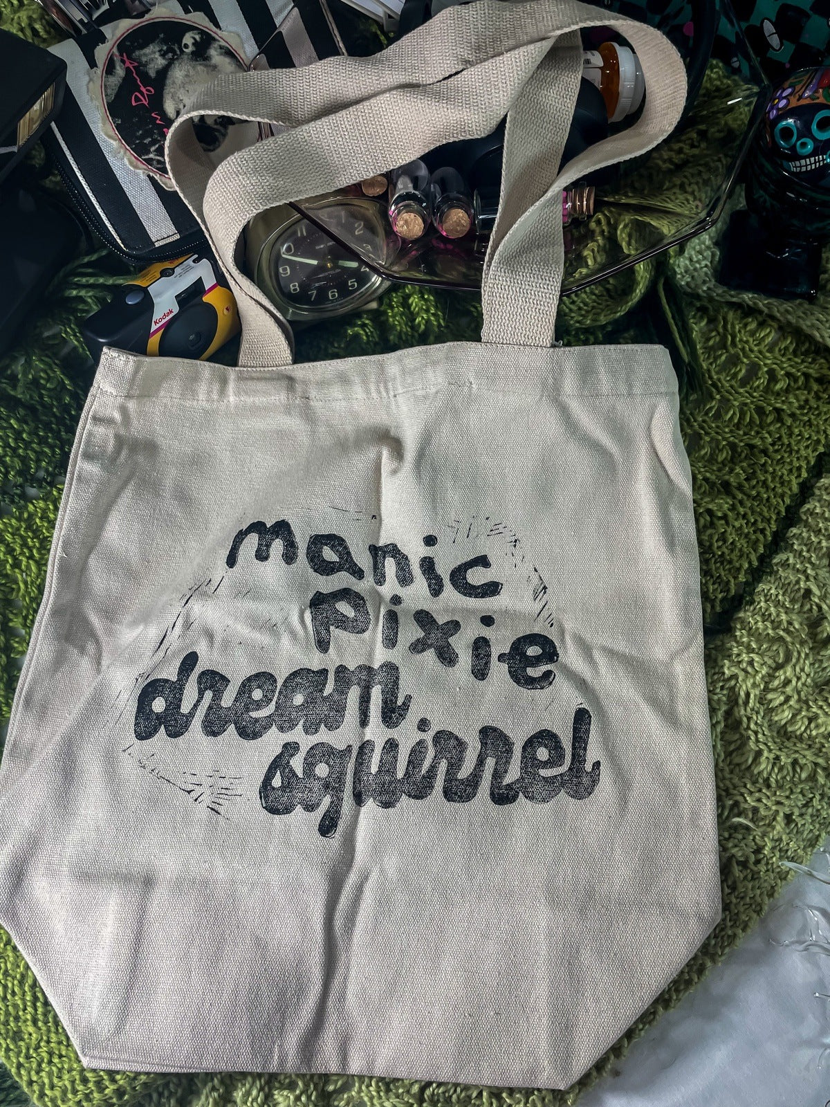 Hand-Printed Linocut Tote