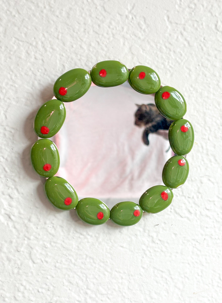 6” Olive Mirror