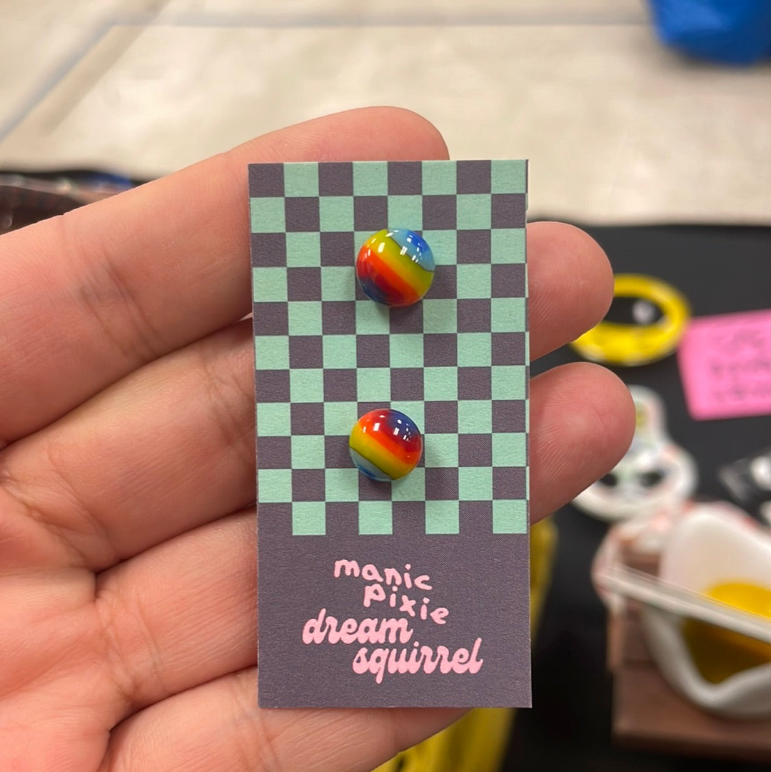 Murrini Dot Studs