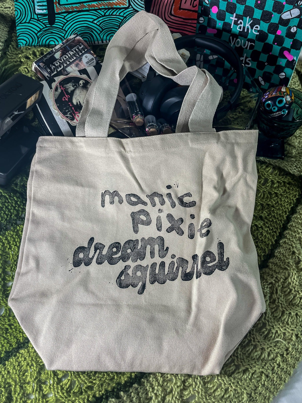 Hand-Printed Linocut Tote