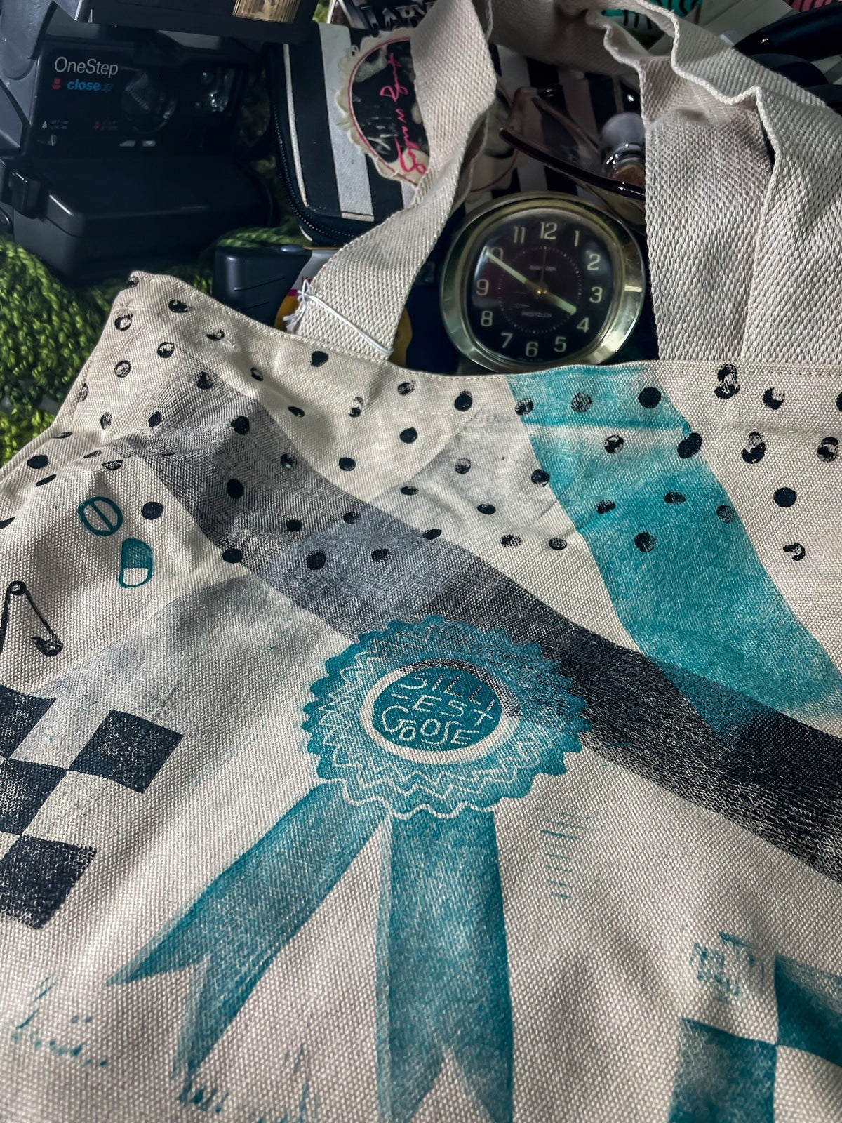 Hand-Printed Linocut Tote