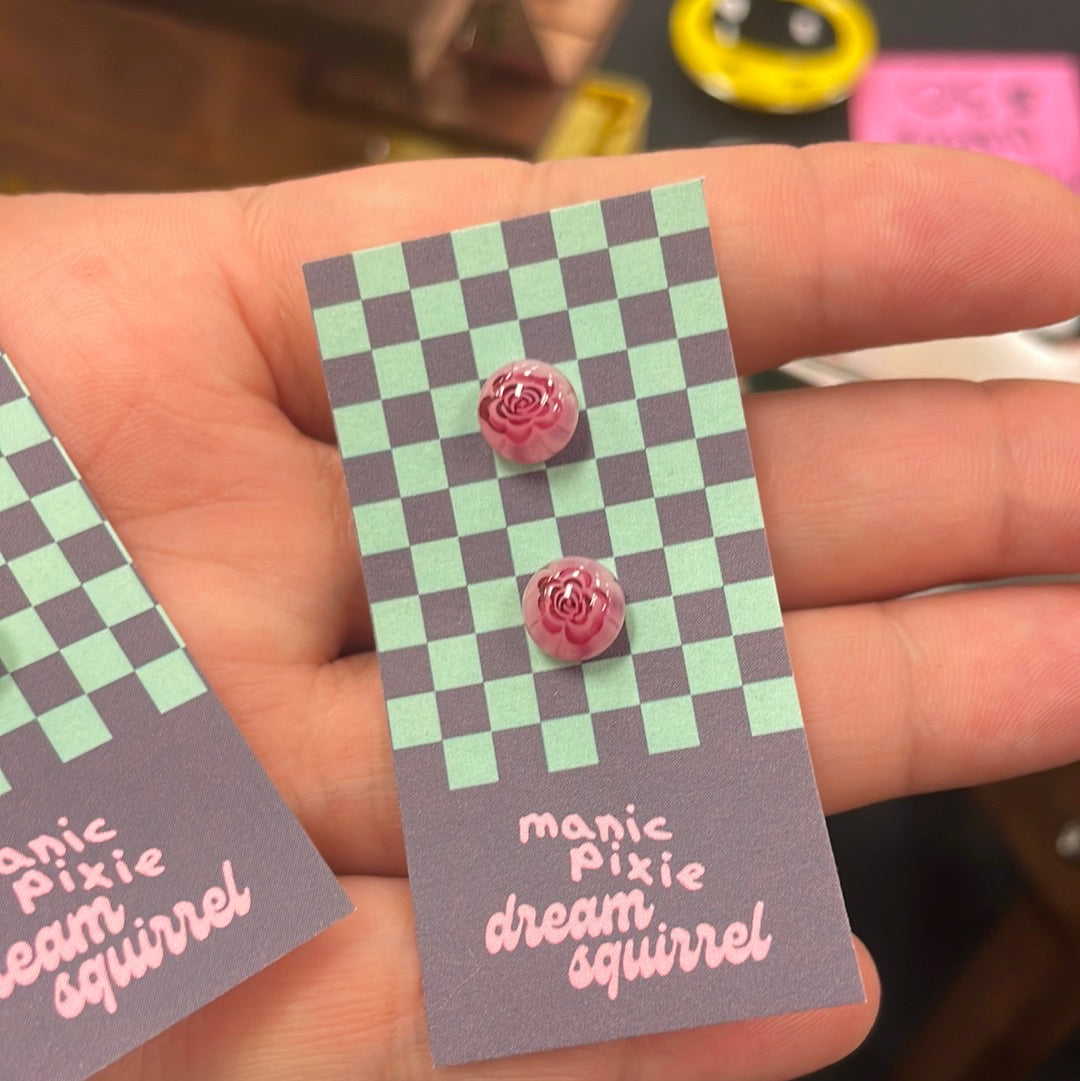 Murrini Dot Studs