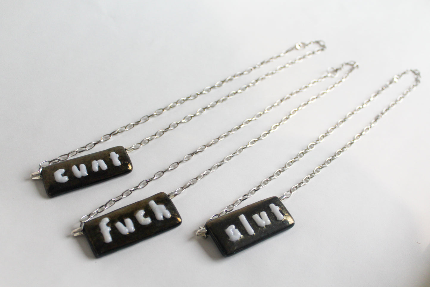 4-Letter Word Pendant Necklace