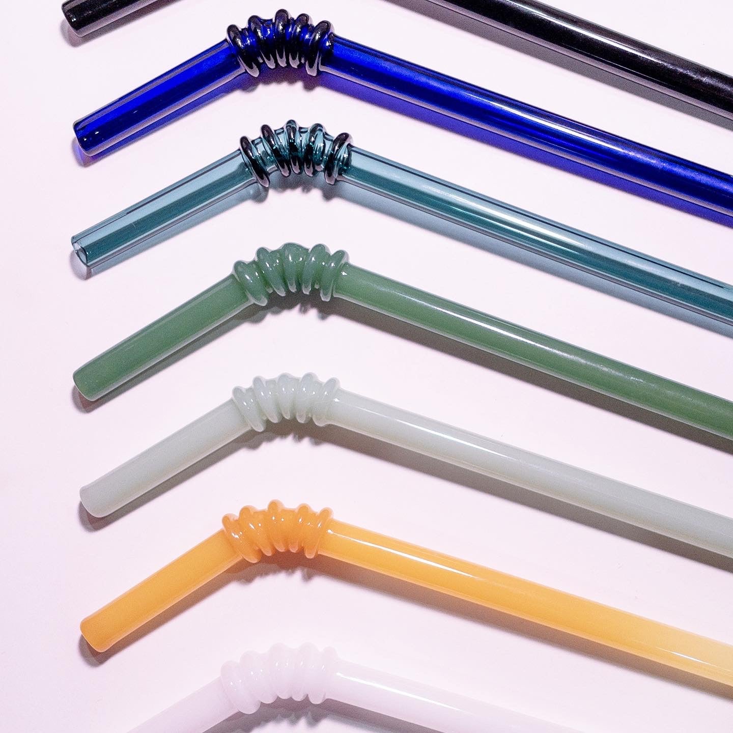 Giant Glass Bendy Straws