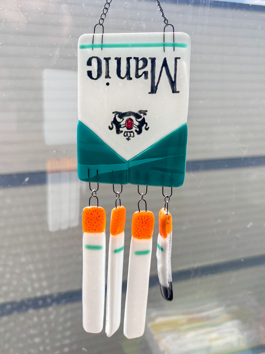 Manic Menthol Cigarette Wind Chime