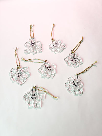 FUCK ICE Ornaments