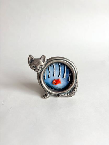 “Pyewachet Had Fish for Dinner” Framed Glass Collage