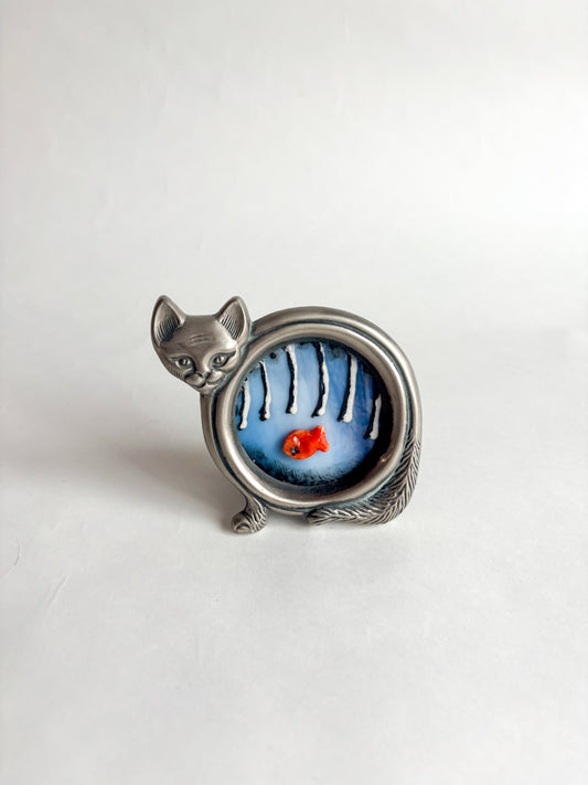 “Pyewachet Had Fish for Dinner” Framed Glass Collage