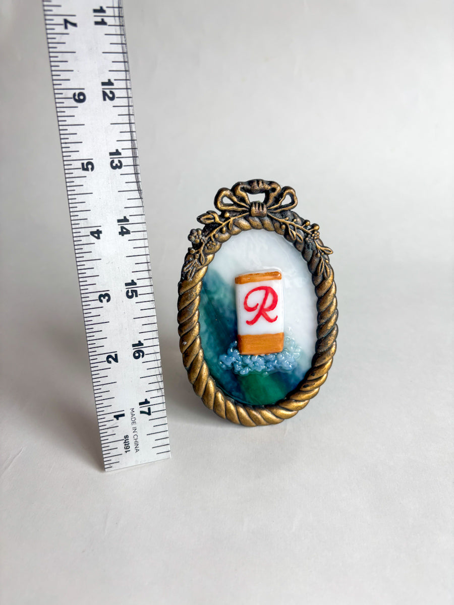 “Rainier Dreams” Framed Glass Collage