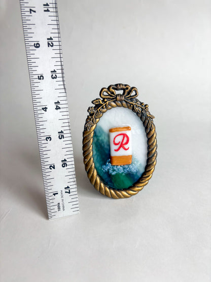 “Rainier Dreams” Framed Glass Collage