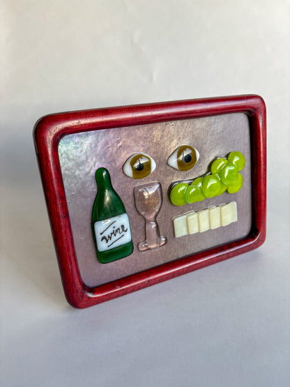 "About Last Night" Framed Glass Collage