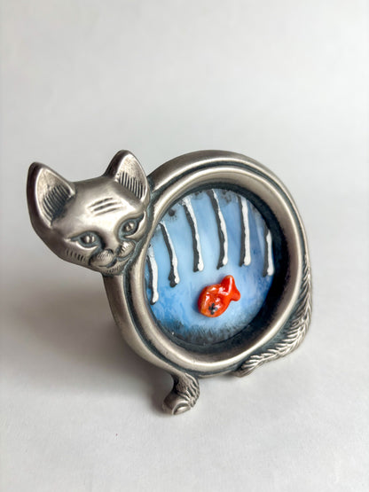 “Pyewachet Had Fish for Dinner” Framed Glass Collage