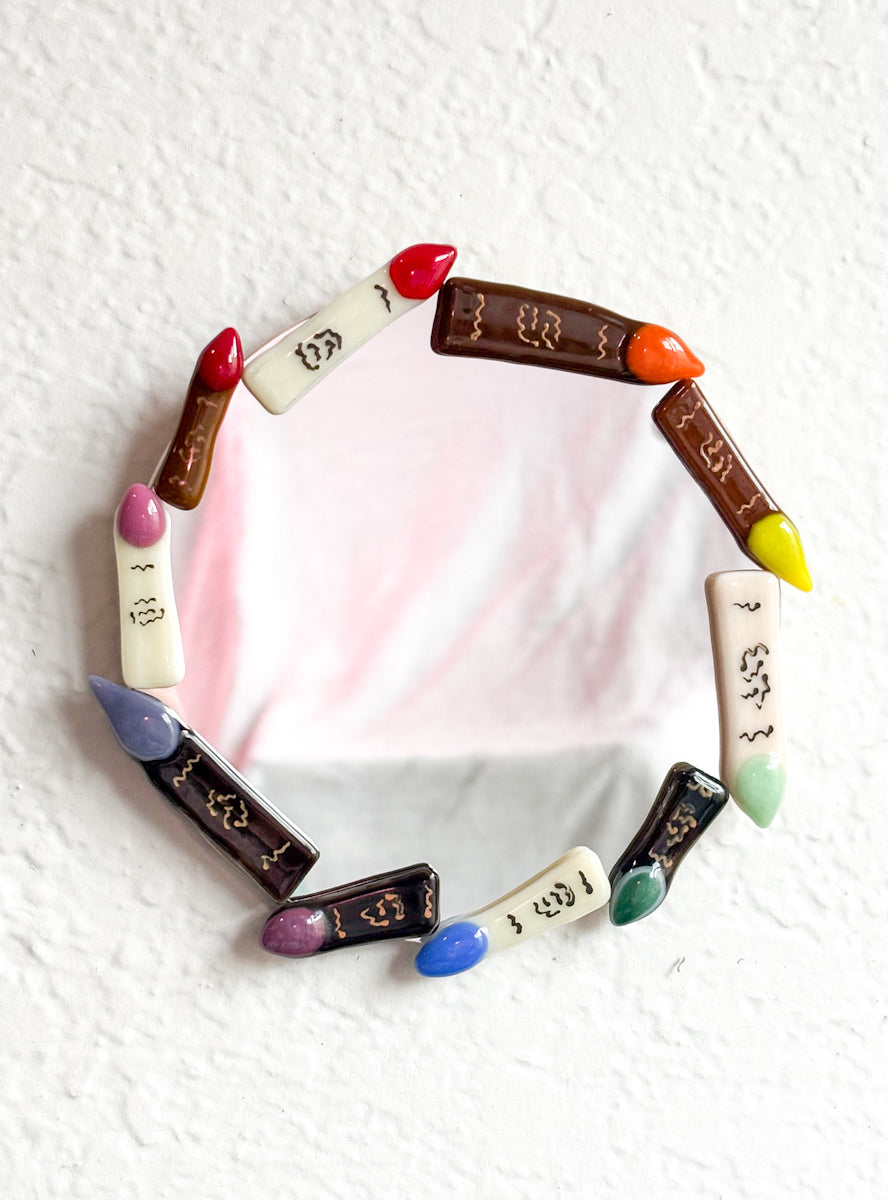 6” Rainbow Finger Mirror