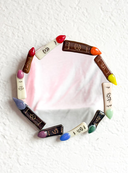 6” Rainbow Finger Mirror