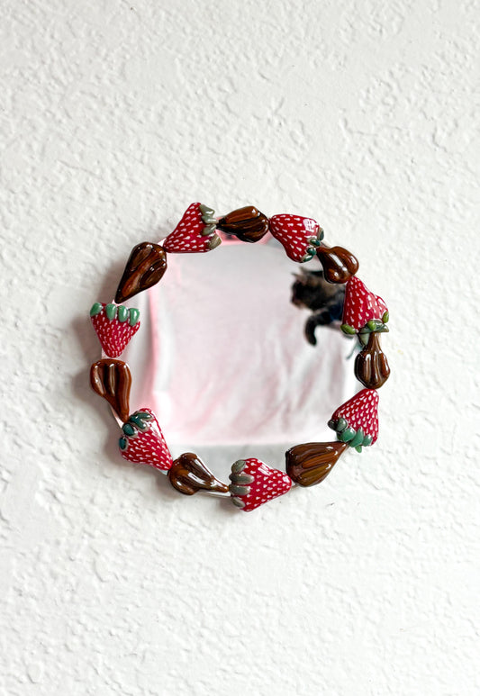 6” Strawberry Chocolate Cake Mirror