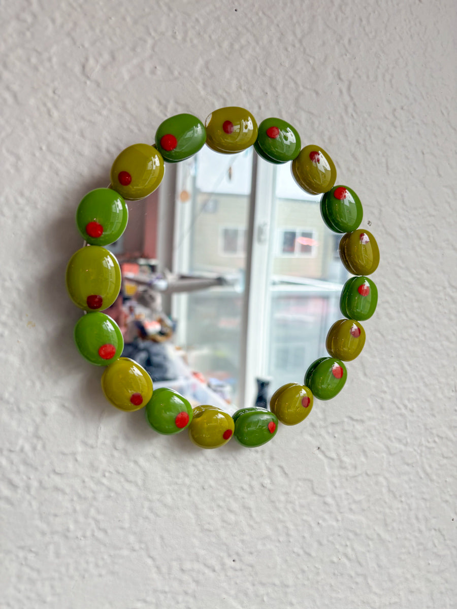 6” Olive Mirror