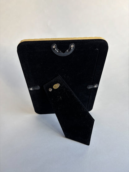 "Order Up: Blueberry Waffle" Framed Glass Collage