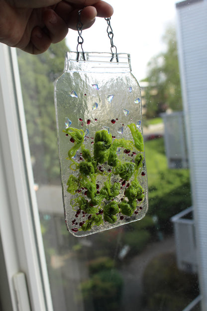 Lightening Bugs + Buds Suncatcher