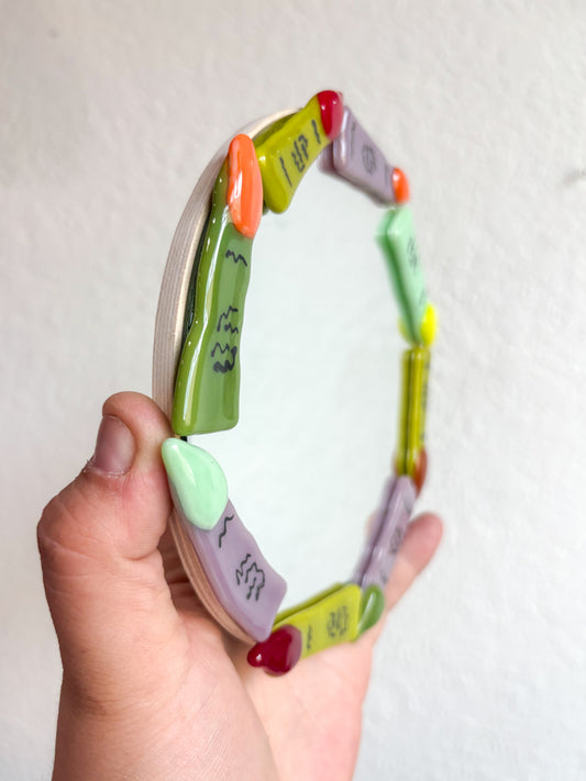6” Witch & Goblin Finger Mirror