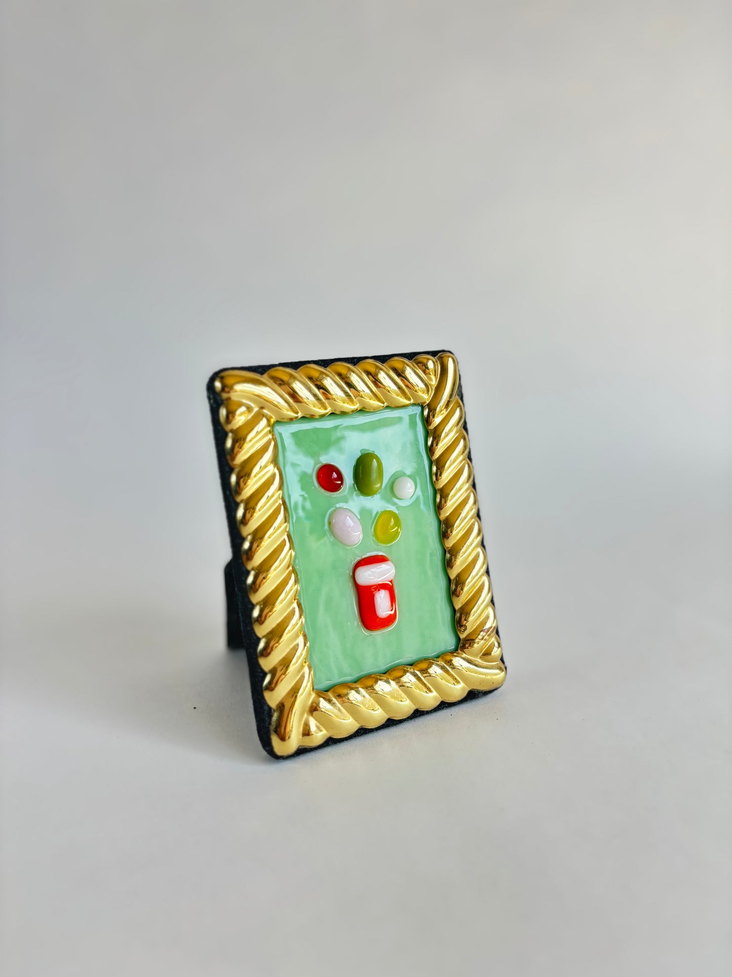“As Prescribed” Framed Glass Collage